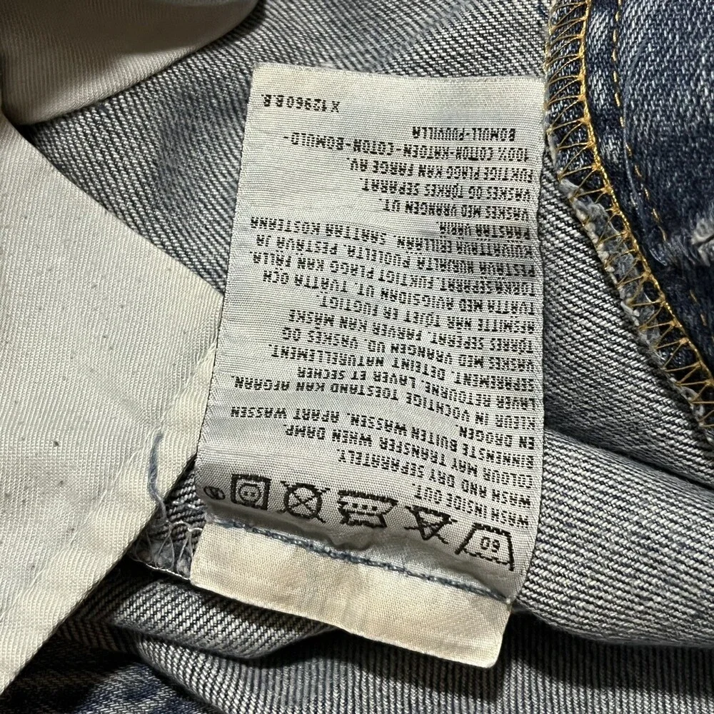 Levi's 501 Jeans Buckle Back One Pocket Vintage LVC Denim 1990s 1920s 31x32
